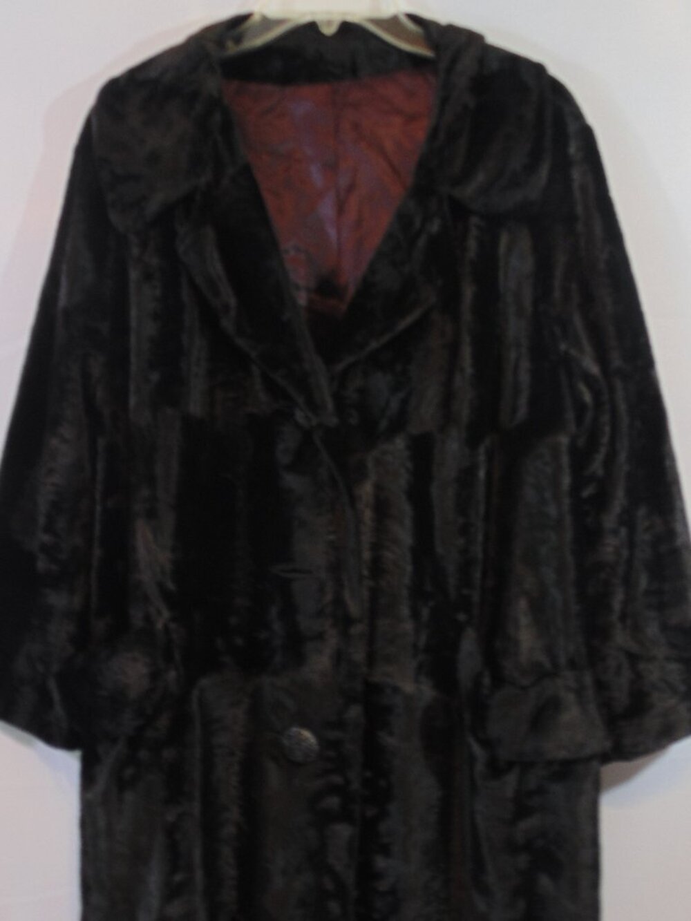 Vintage Borella Coat England Velvet Overcoat-see description for details
